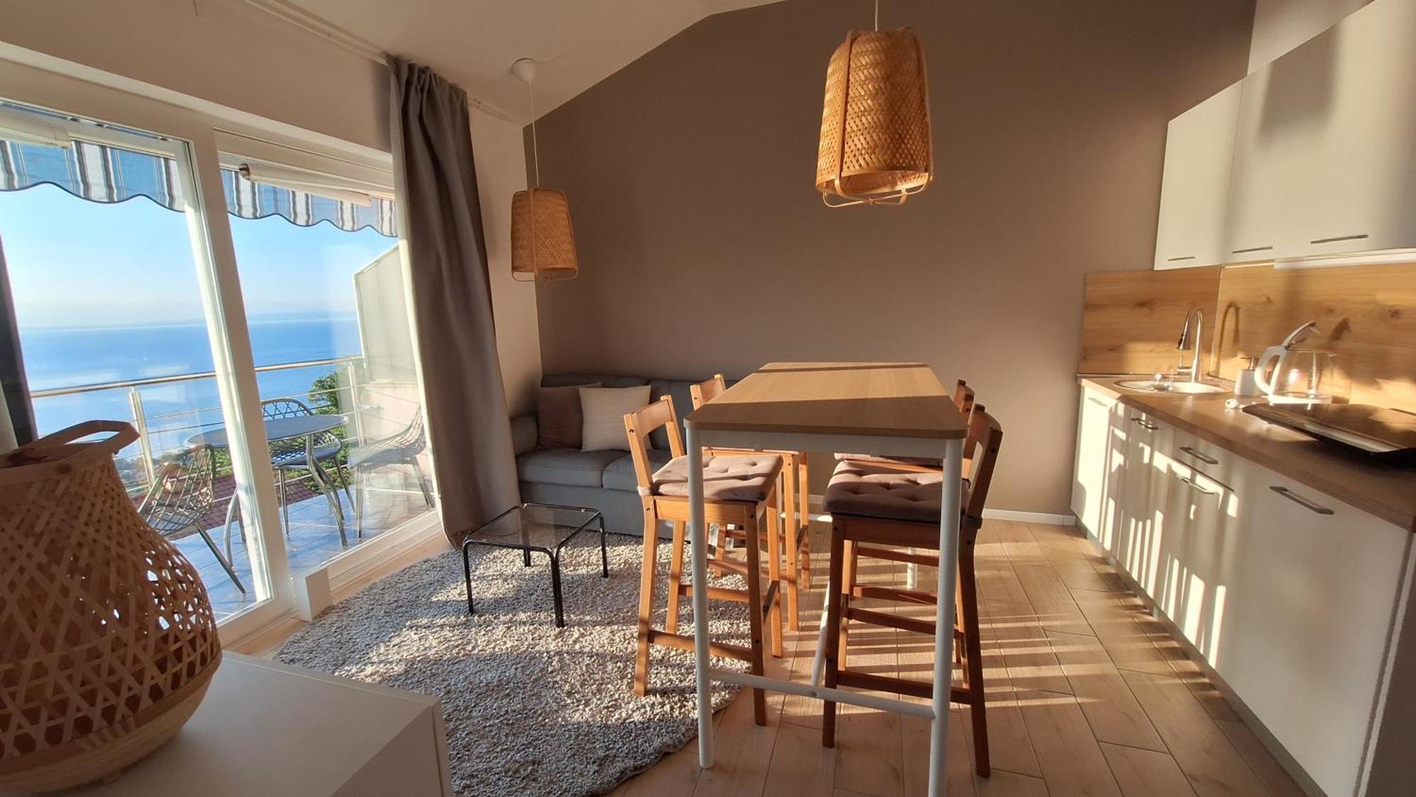 Ferienwohnung Mit 180° Meerblick Dobrec Экстерьер фото